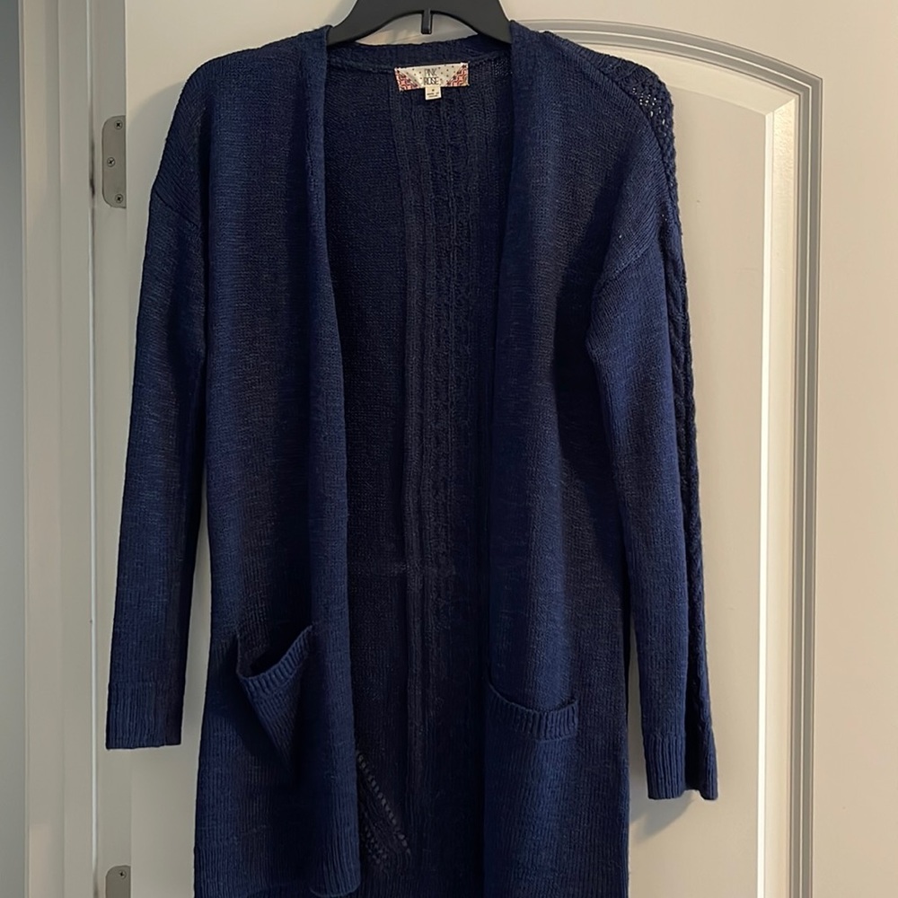 Navy cardigan